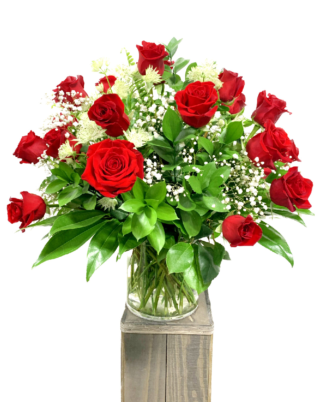 18 Roses Arranged in a Vase