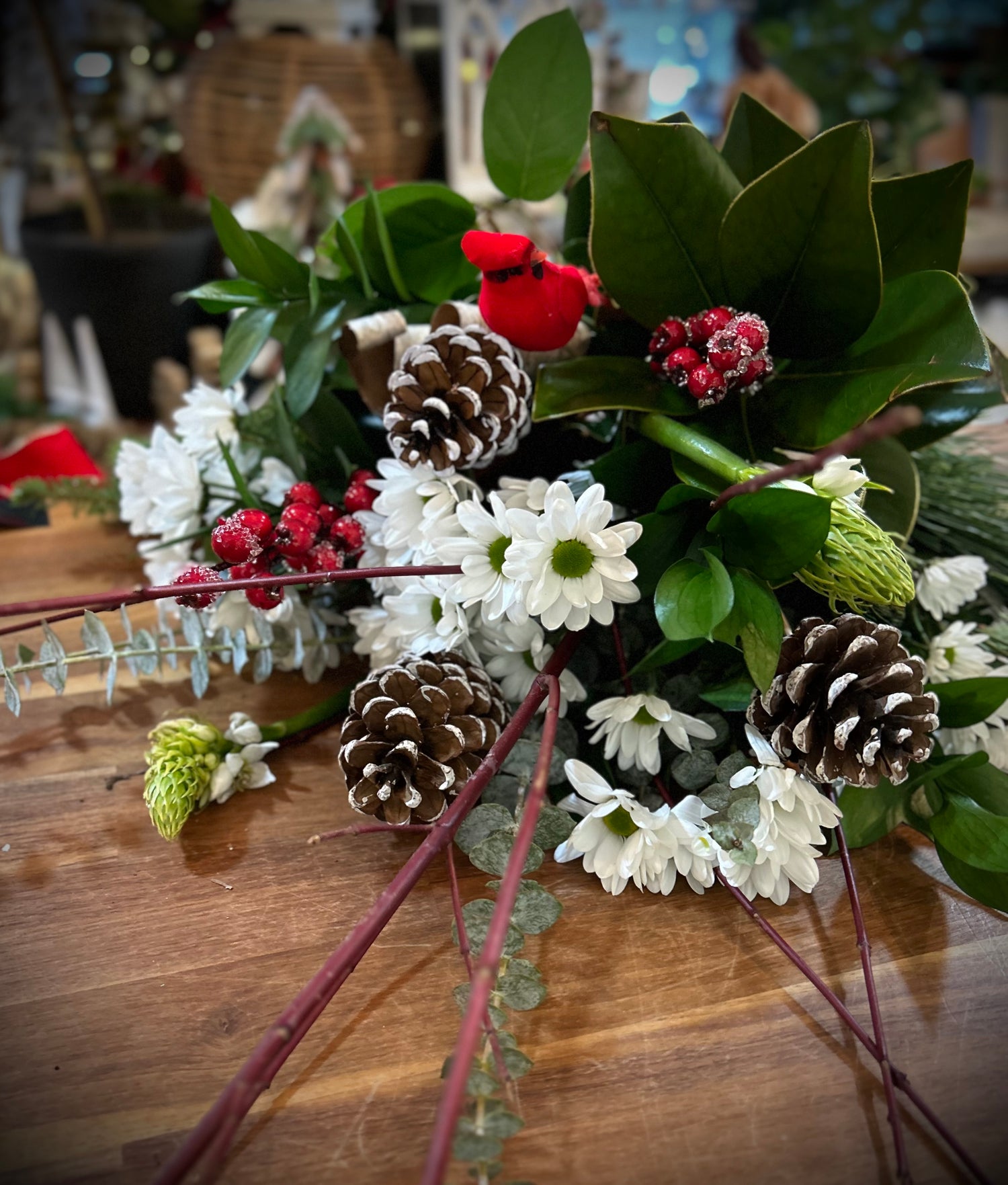 Winter Woodland Cut Flower Bouquet