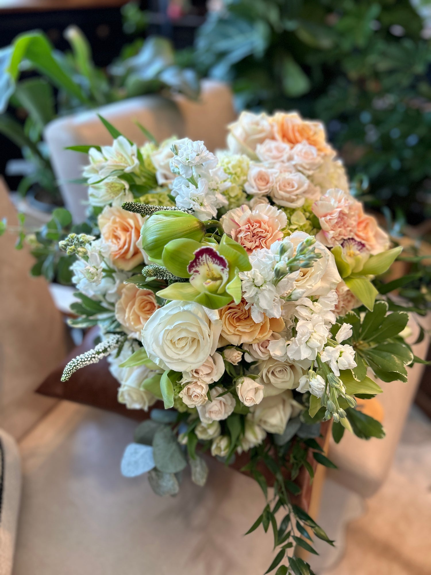 Spoiled Rotten in Peaches and Cream Cut Bouquet