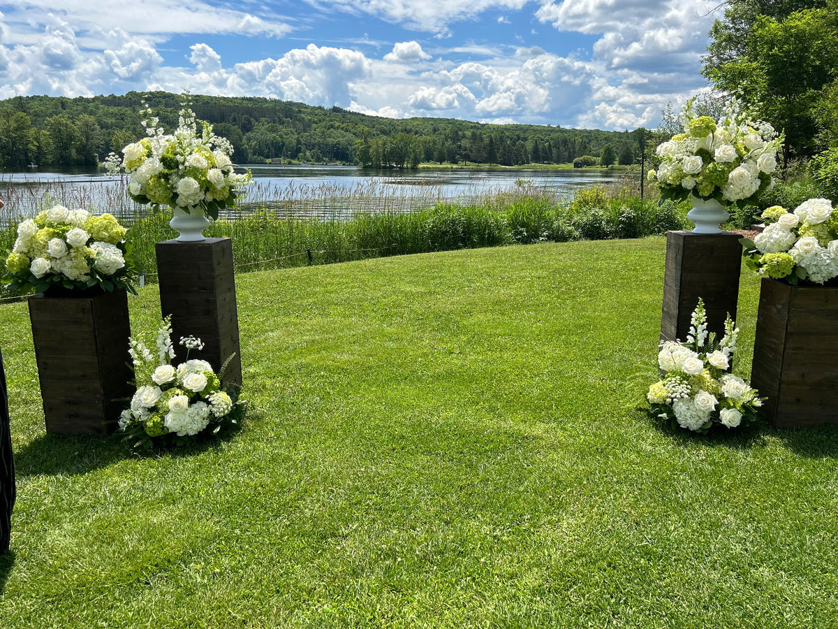 Wedding: Simply Serene TRIO of Ceremony Arrangements