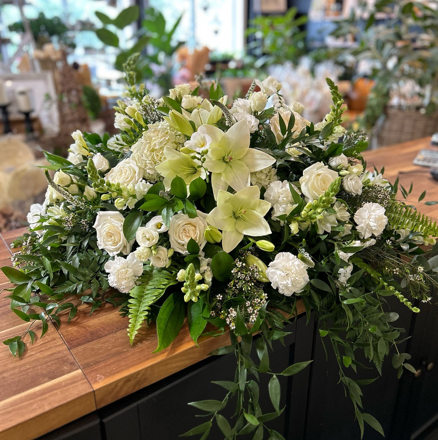 Casket Spray All White