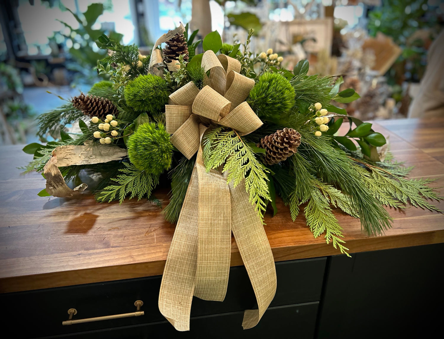 Wintergreen Casket Spray