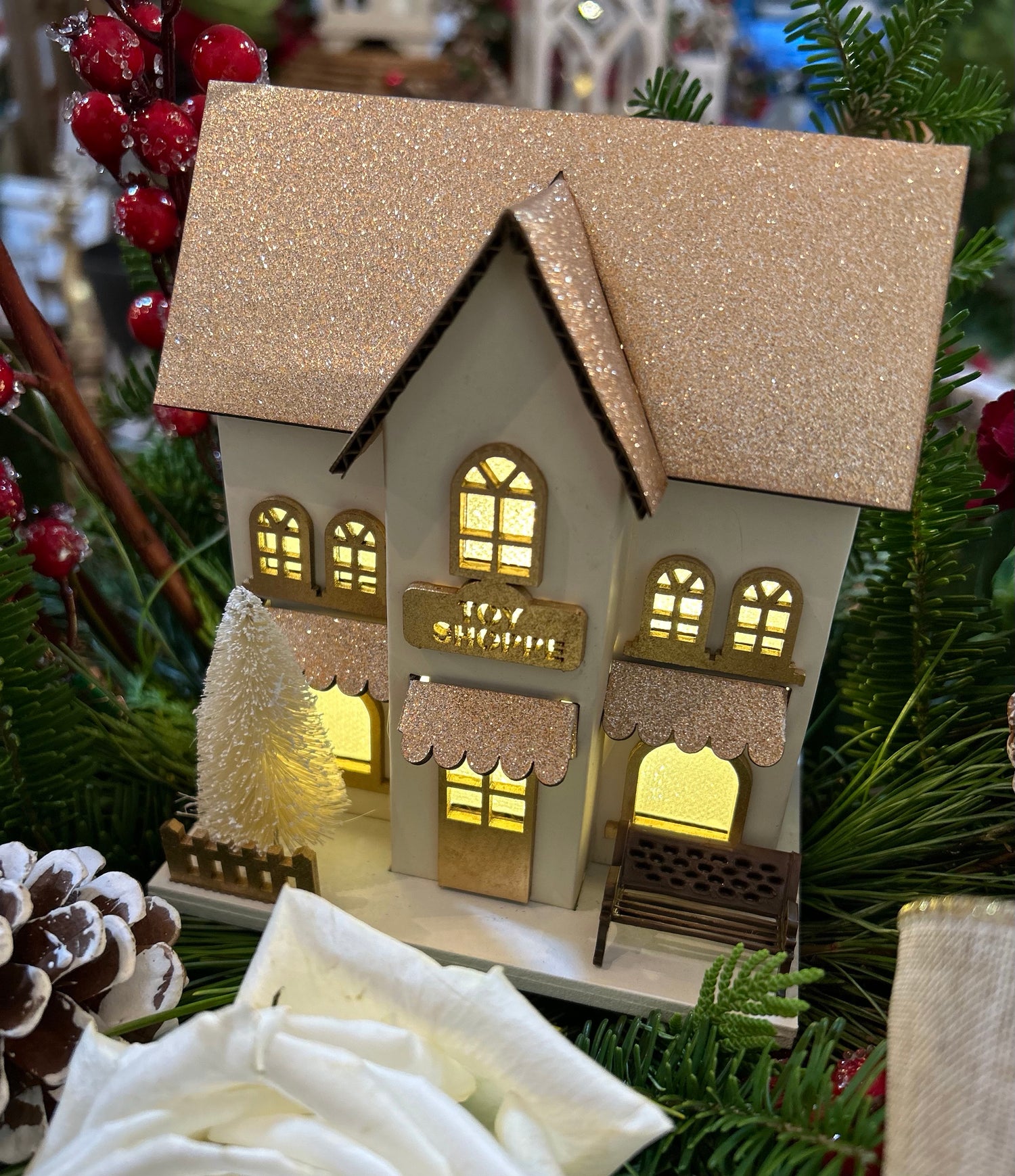 Holiday Glow Fresh Arrangement