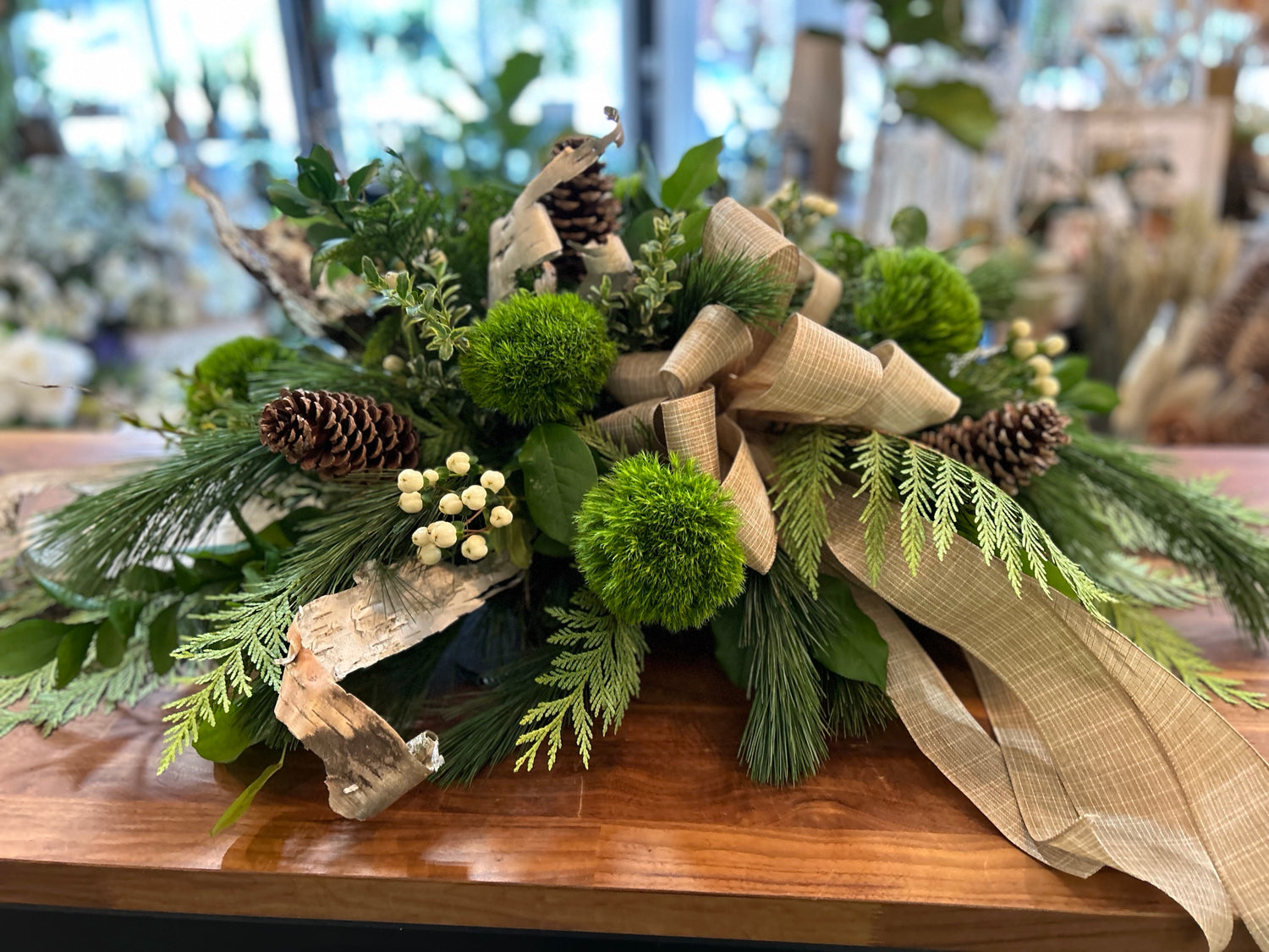 Wintergreen Casket Spray