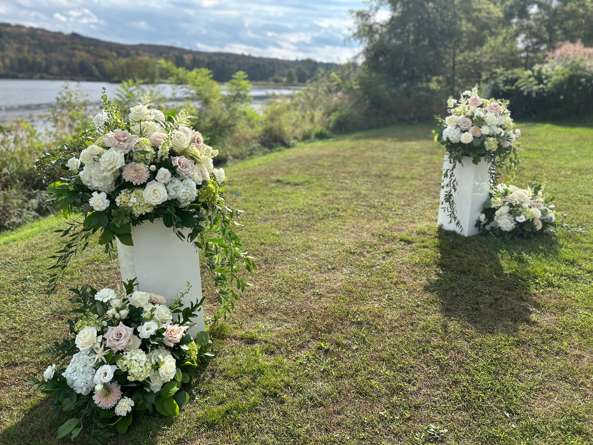 Wedding: Simply Serene DUO of Ceremony Arrangements