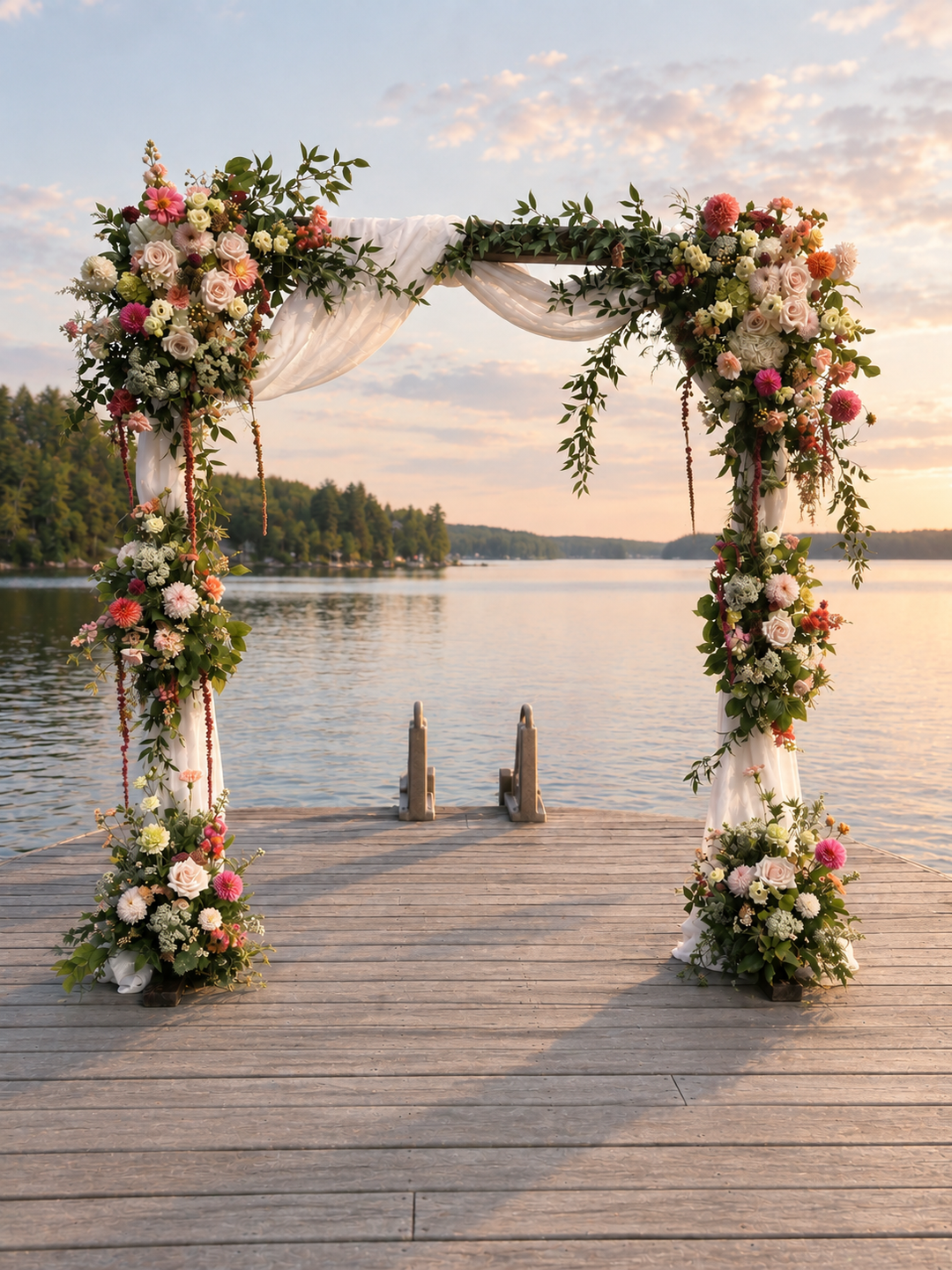 Wedding: Arch Decor for the Ceremony – Cottage Country Flowers Inc.