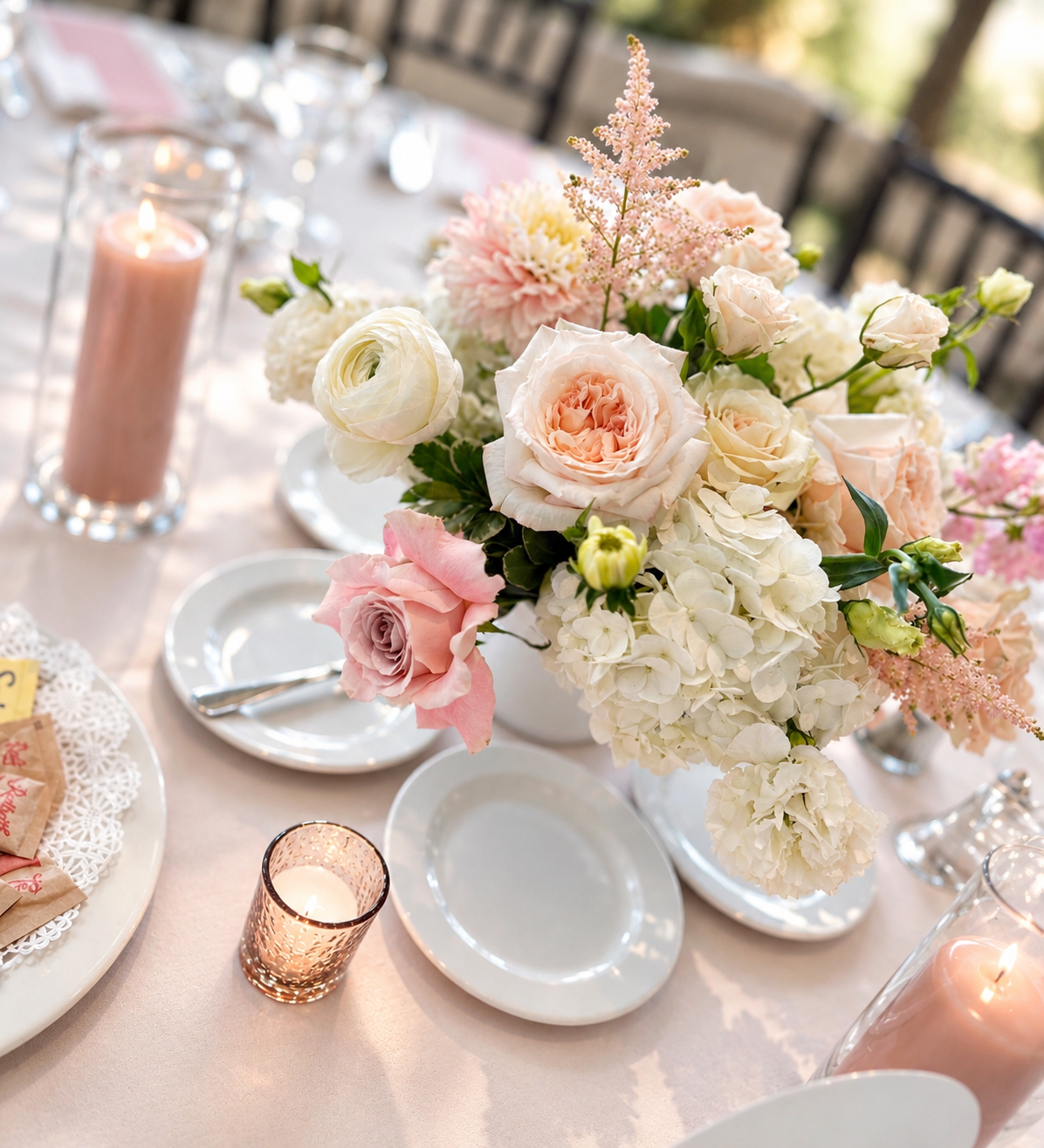 WEDDING: Centrepieces for the reception