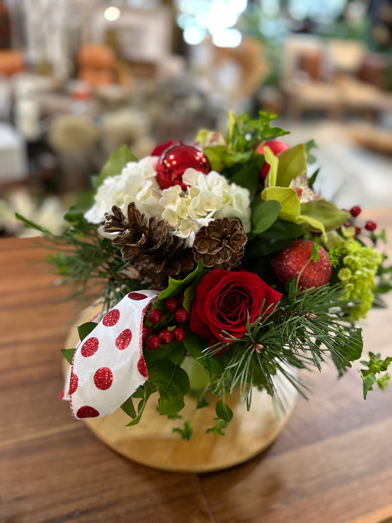 Bold & Bright Holiday Vase Arrangement