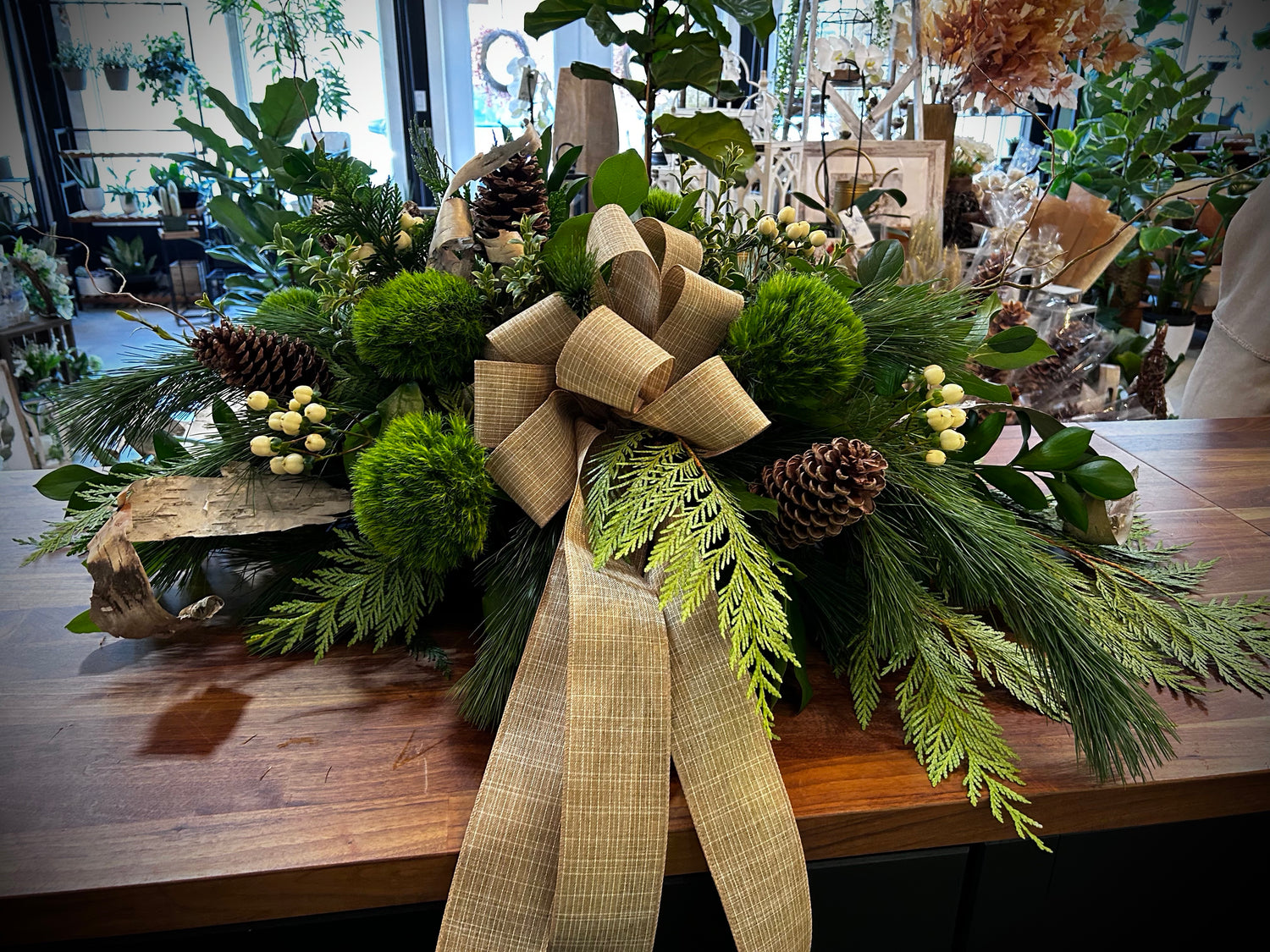 Wintergreen Casket Spray