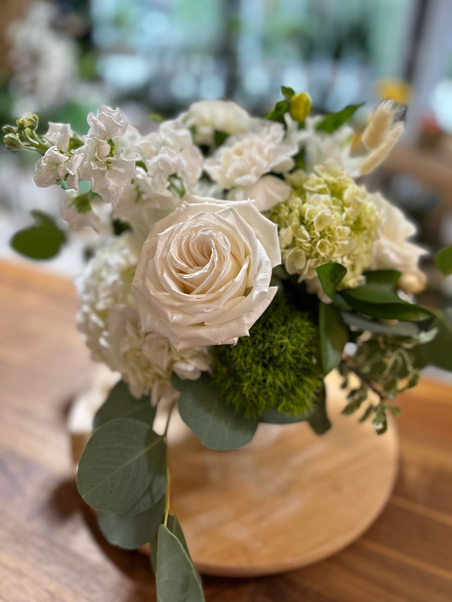 Whispering White Fresh Arrangement
