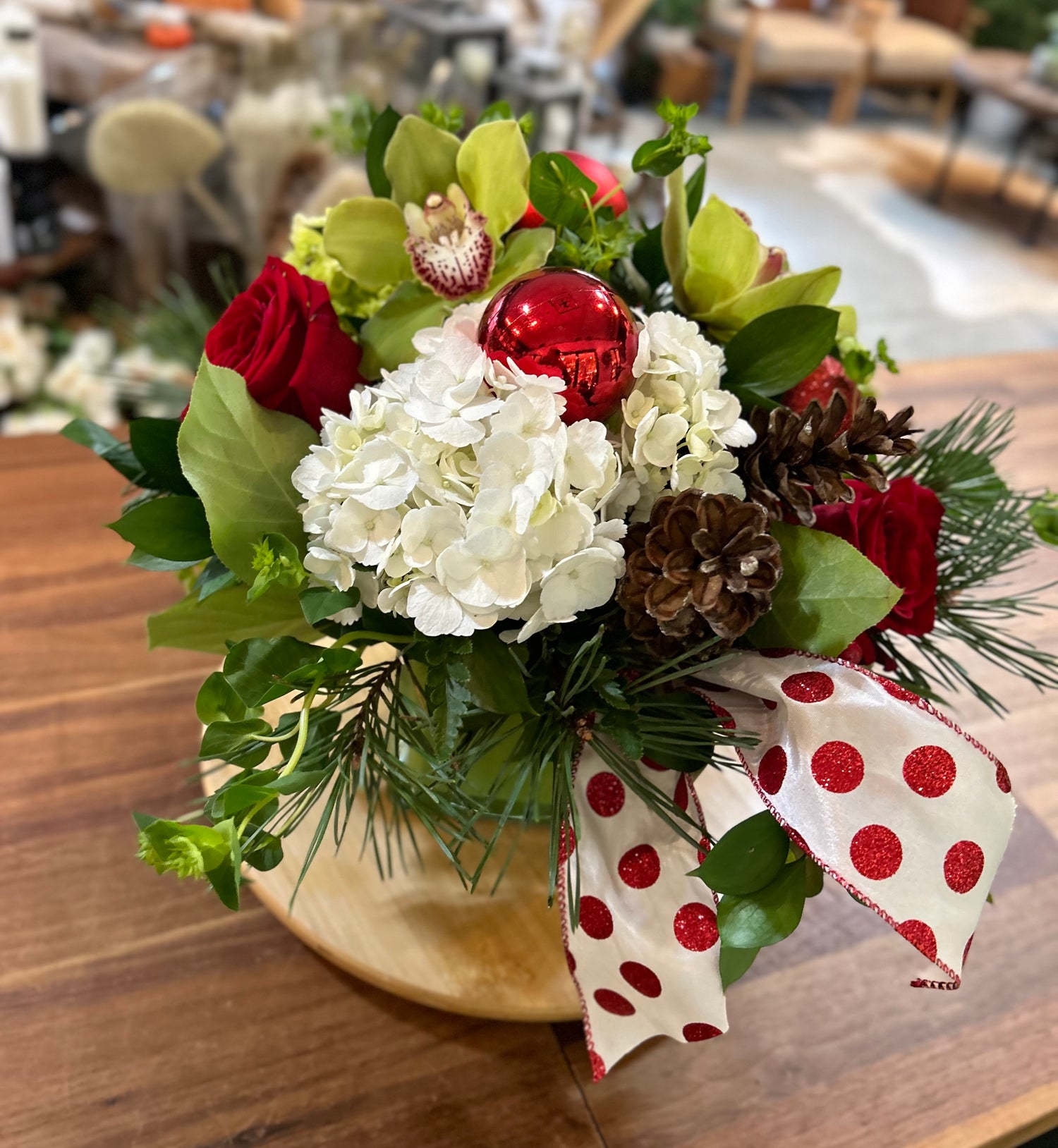 Bold & Bright Holiday Vase Arrangement