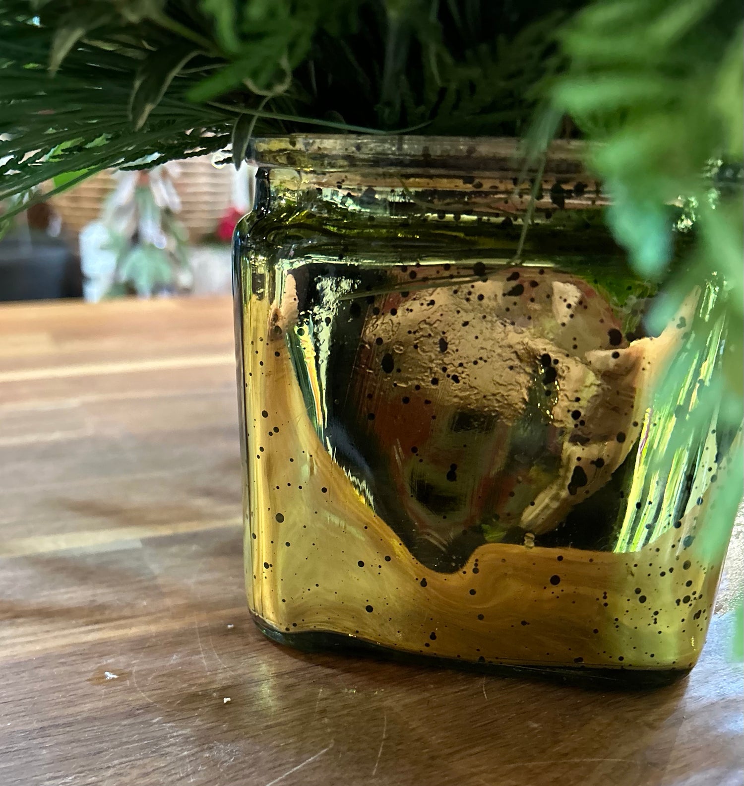 Celebrate Centrepiece in Gold Mercury Glass Vase