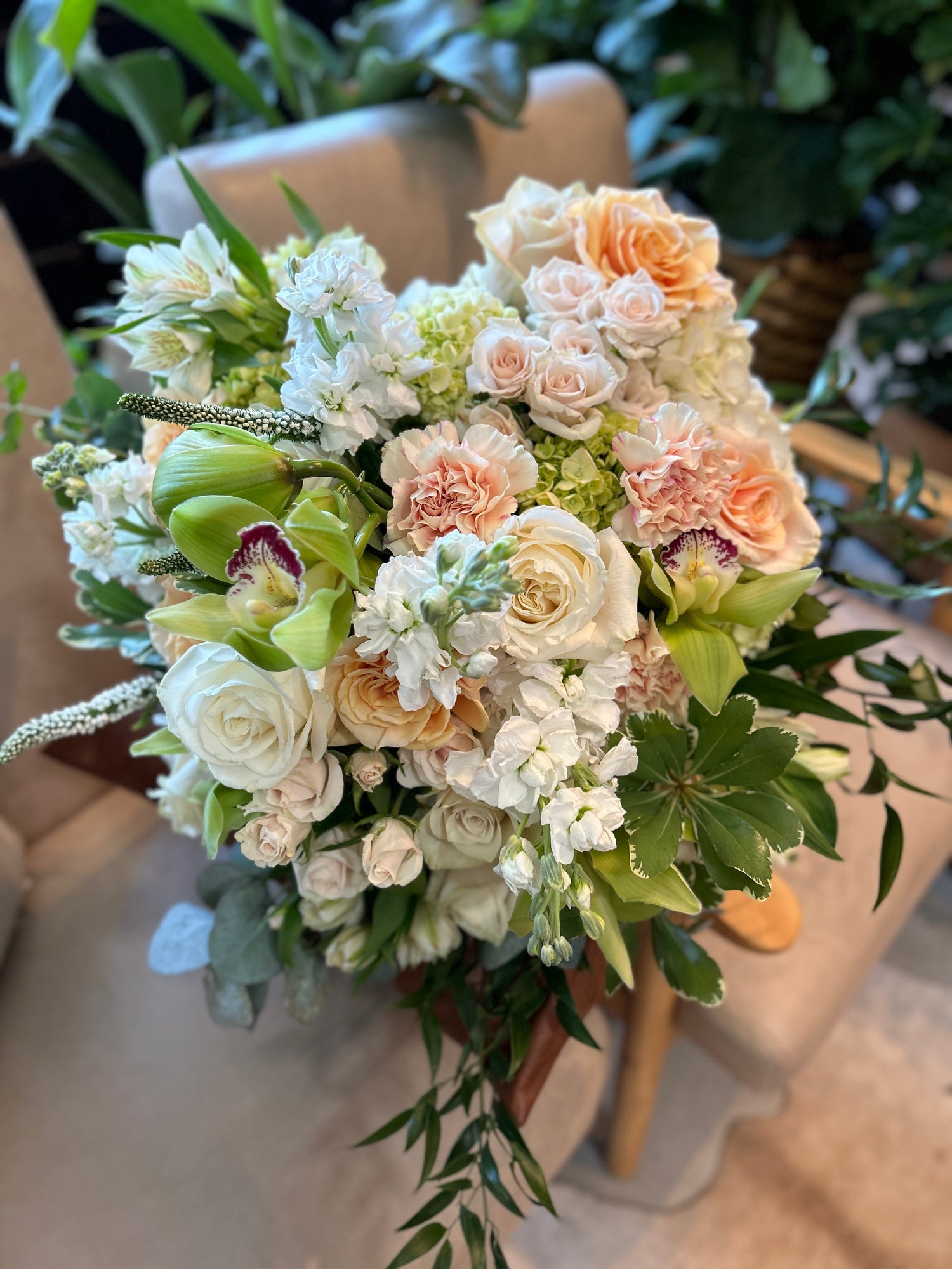 Spoiled Rotten in Peaches and Cream Cut Bouquet