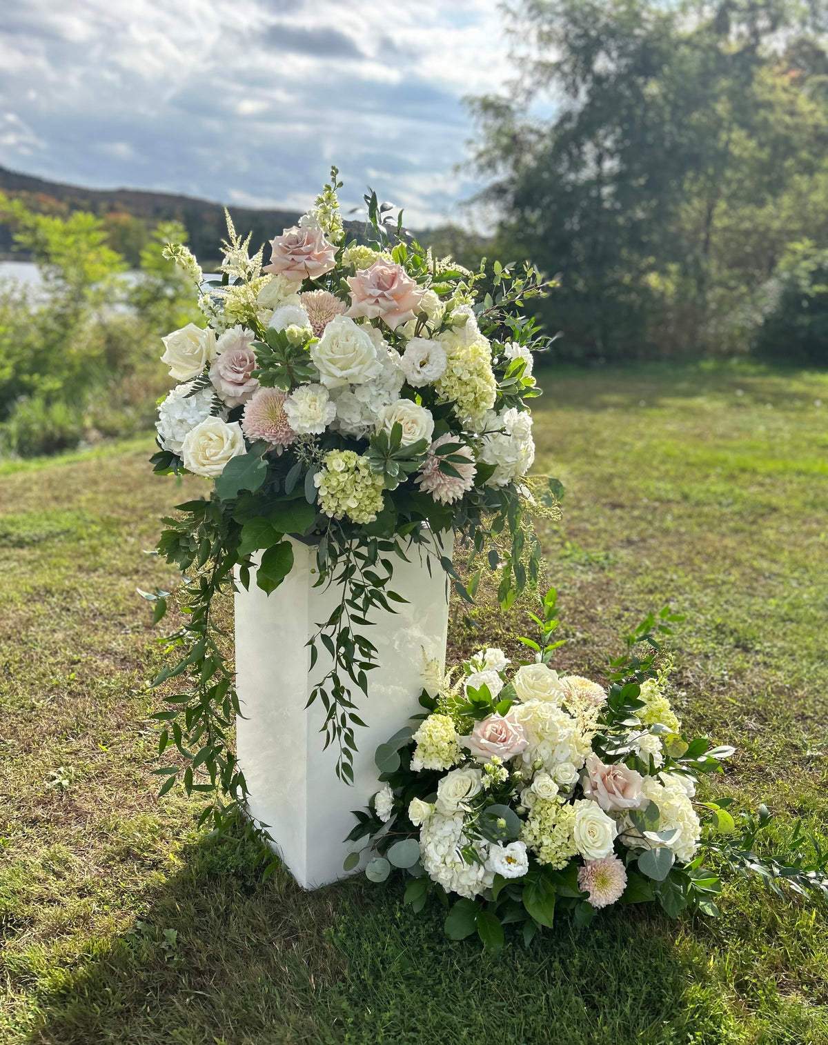 Wedding: Simply Serene DUO of Ceremony Arrangements