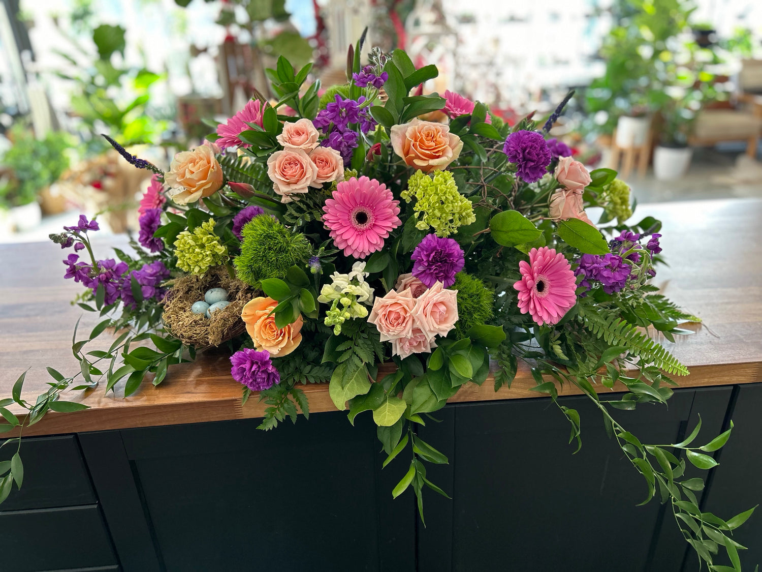 Spring Medley Casket Spray