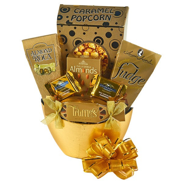 Golden Elegance Gourmet Gift Basket