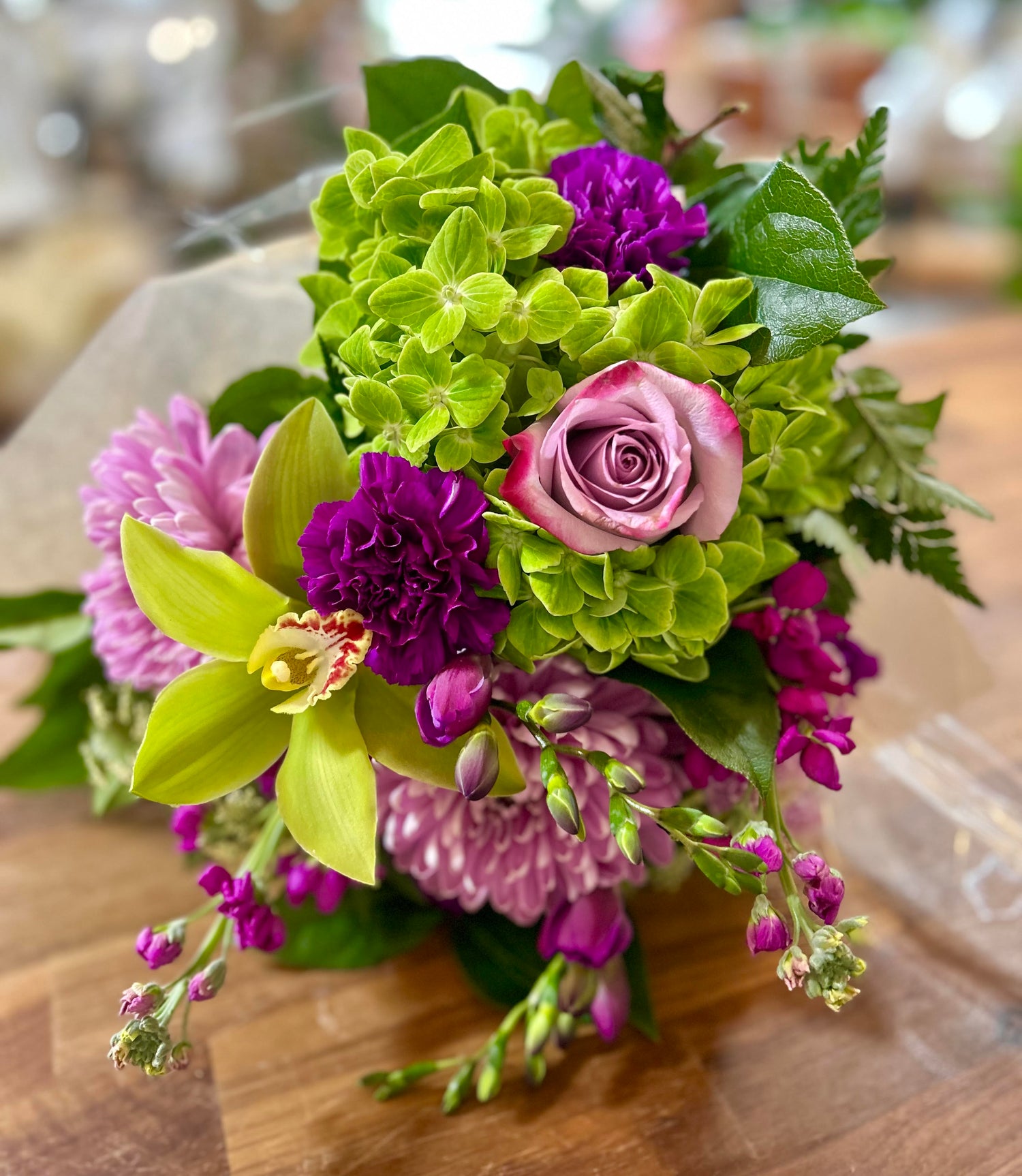 Amethyst & Citron Cut Flower Bouquet